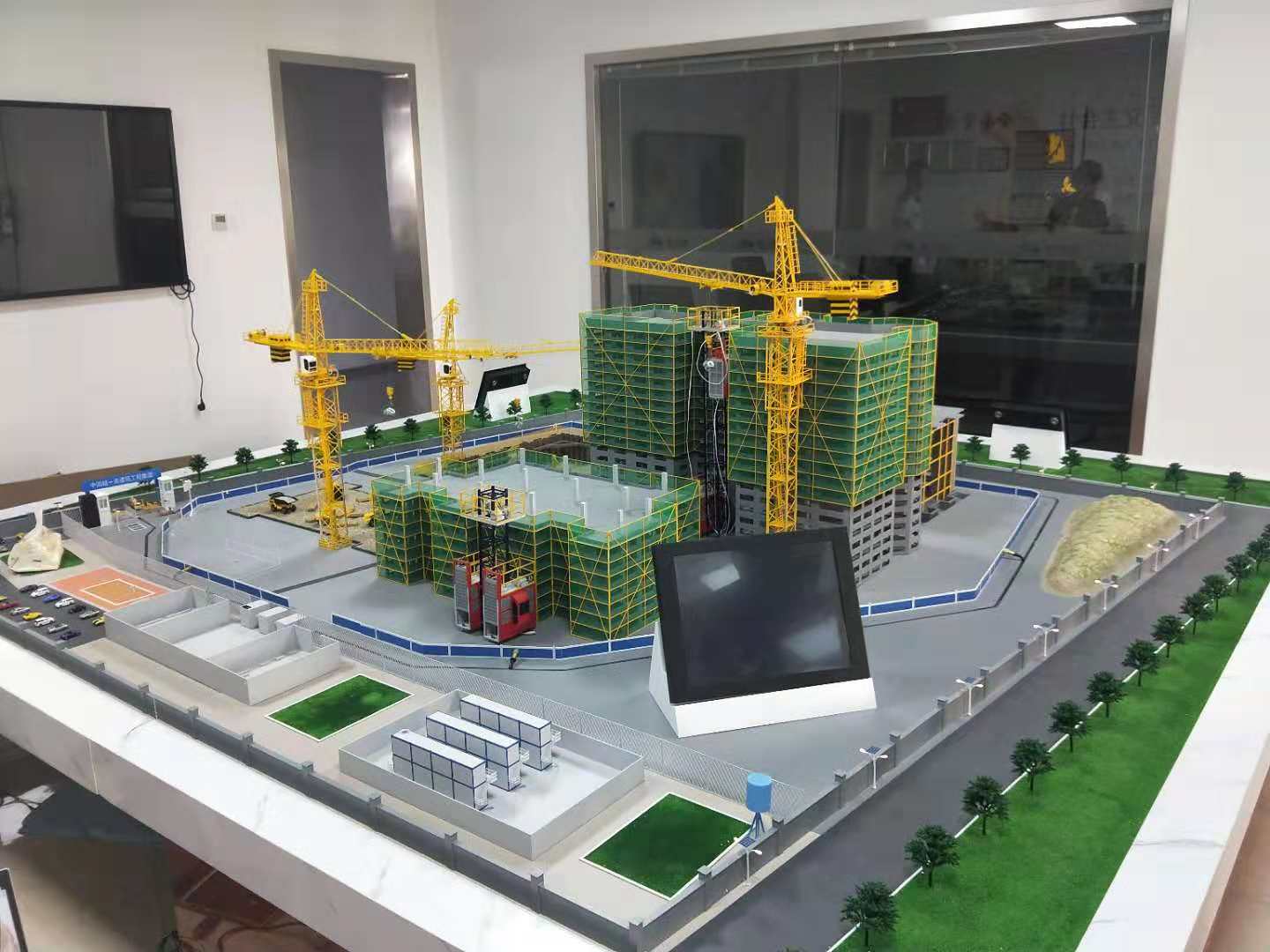 榆中县建筑施工场景模型